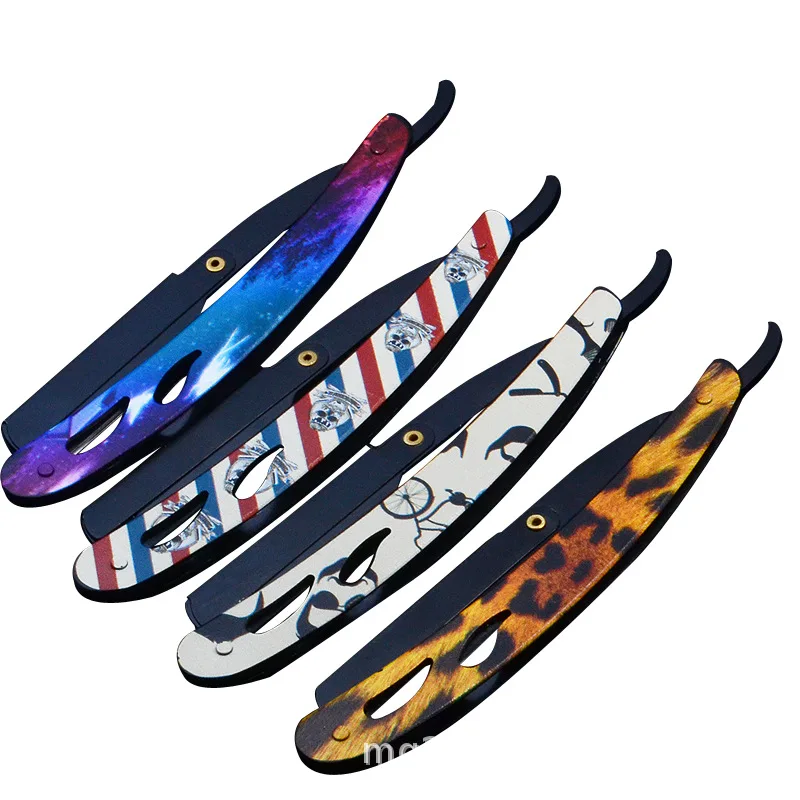 New Retro Hair Razor Barber Shop Dedicated Vintage Razor Shaver Razor Manual Eyebrow Trimming G1126 5