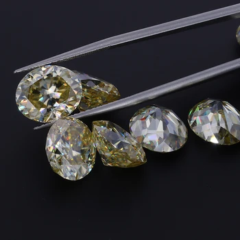 

8*10mm Test Passed Positive High Quality VVS Clarity Moissanite Stone 3ct Loose Moissanite Bead for Jewelry Setting