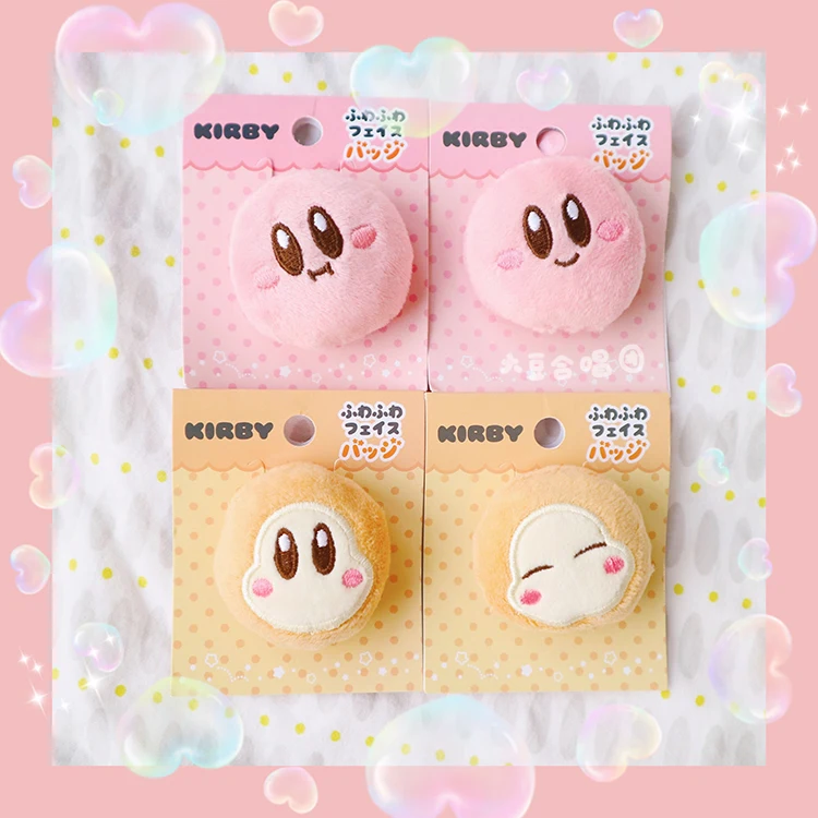 10 шт./лот фигурка Kirby 3D булавка/брошь плюшевая кукла игрушки Kawaii звезда косплей