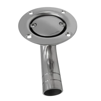 

90 Degree Stainless Steel Flush-Mount Fuel / Water Liquid Tank Vent for 1 inch Tube