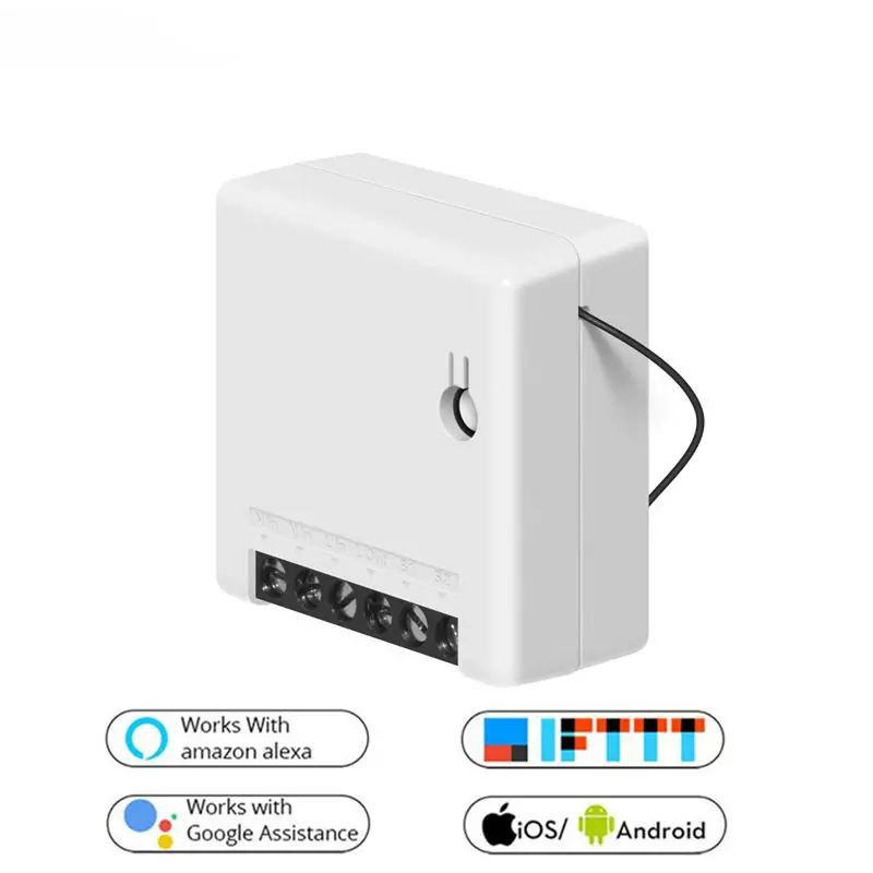 

Mini Smart Switch Home WiFi Switch DIY Wireless Smart Switch Control For Alexa/Google Intelligent Home Automation Kit Accessorie