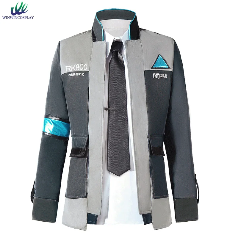 Игра Detroit: стать человеком RK800 Коннор Косплэй костюм форма полный комплект куртка