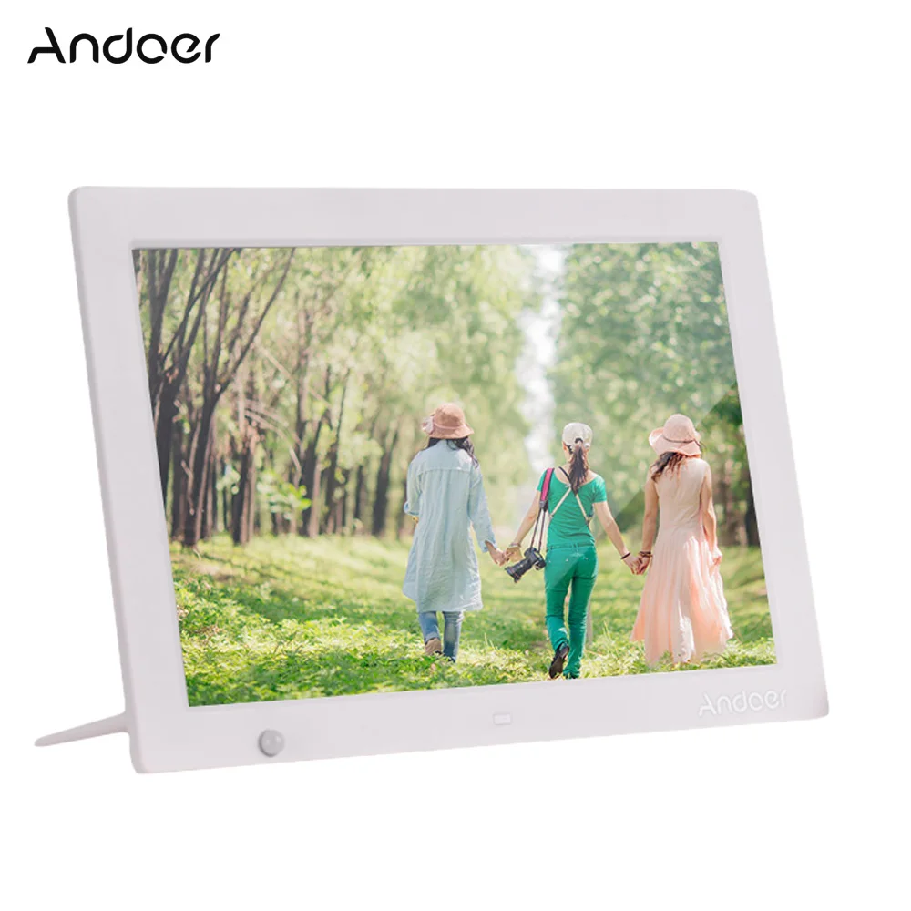 Andoer 13.3 Inch HD Digital Photo Frame Electronic Picture Album 1080P Video Music Player with Motion Sensor Scroll Subtitle