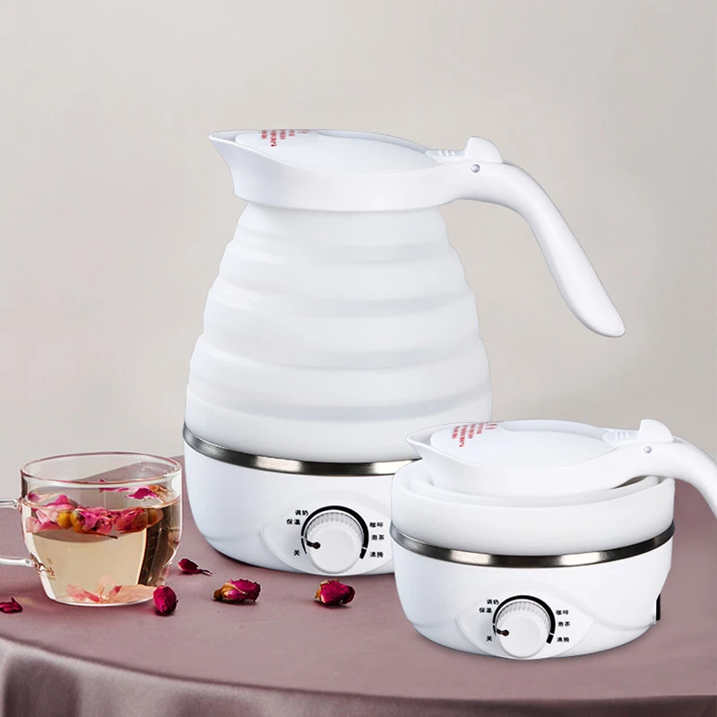 Portable Folding Silicone Water Kettle Traveling Camping Electric