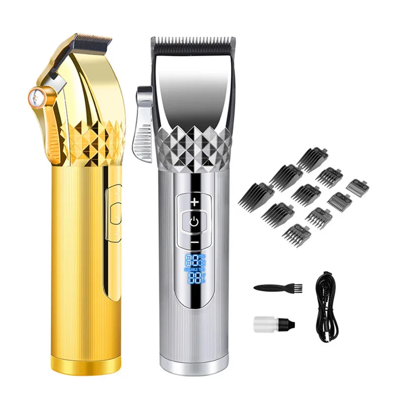 

Professional Hair Clipper For Men Electric Beard Trimmer Cordless Rechargeable Hair Cutting Cutter Machine 1800 mAh Fast Charge