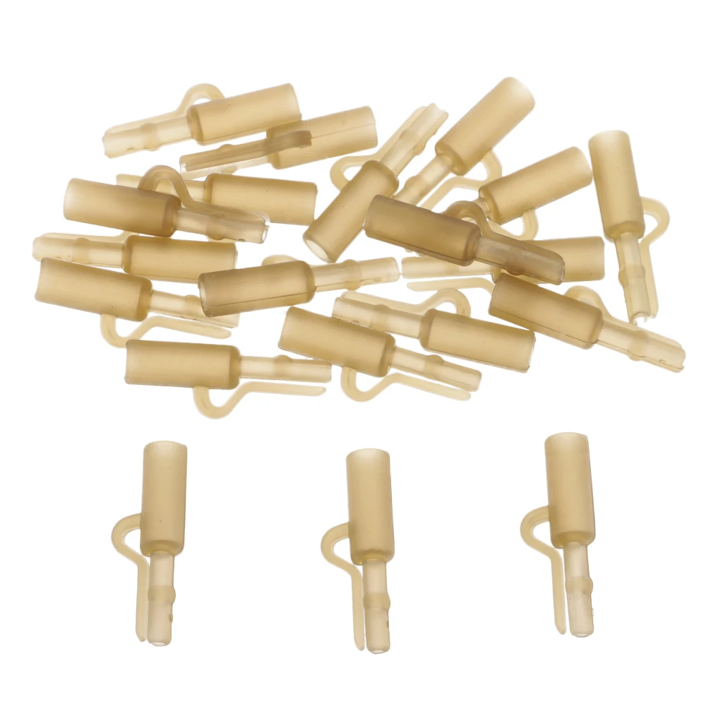 20pcs Heavy Duty Safety Lead Clip Set Quick Change Clip Tube Carp Fishing Tackle 25mm