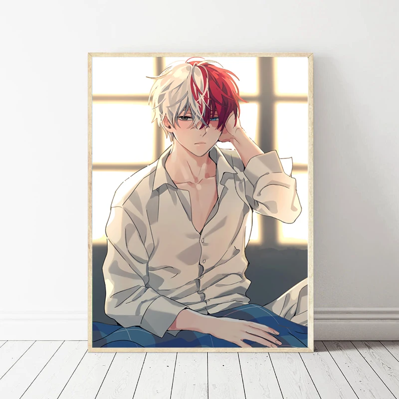 One Piece Nordic My Hero Academia Todoroki Shouto Poster Canvas Print Wall Art Picture Home Decor Photo Decor On Wall Decoration (1)