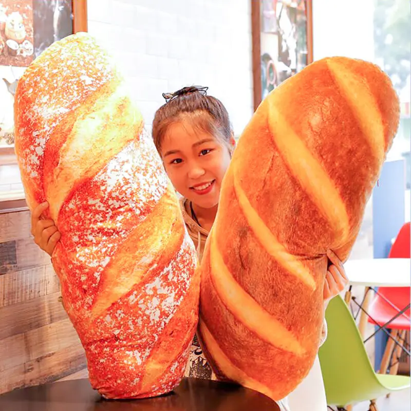 20/40 см подушка моделирование французского хлеба подушка в виде тоста плюшевые 3D Подушки Подарки на день рождения