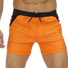 Мужские плавки для плавания в стиле пэчворк, одноцветные плавки для мужчин, сексуальные быстросохнущие плавки для мальчиков, мужские плавки, XL, летние пляжные шорты