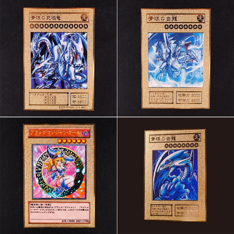 Новинка YU GI OH золотая металлическая карточка японский Золотой Forbidden One Exodia Eye белый дракон VOL Edition Коллекционная карта детская игрушка подарок