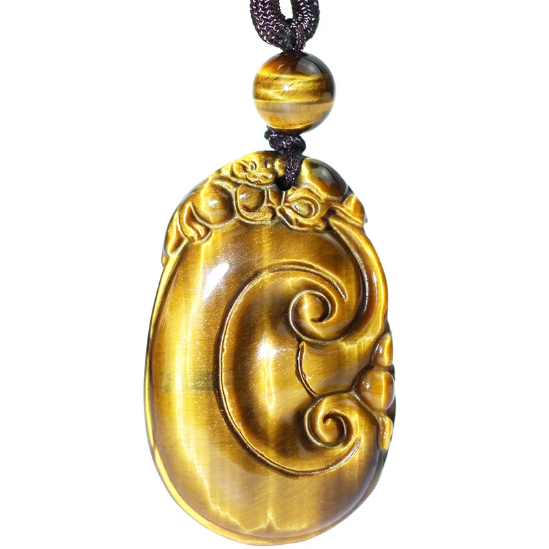 

Natural yellow tiger's eye stone pendant tiger's eye stone pendant eagle's Eye Stone Pendant
