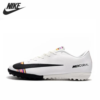 

Nike Mercurial VaporX XII Academy TF Football Cleats Boots Sneakers Blue Boots Turf Shoes Men Boots Red Soccer Shoes