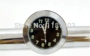 

7/8"-1" Handlebar Bar Mount Clock Chrome for Harley Honda Shadow Rebel Sabre VTX VT 750 1300 1800 CBR CB CRF Suzuki C50 C90