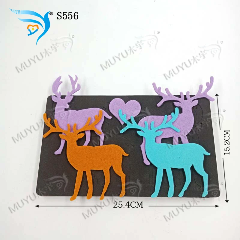 Новая деревянная форма лося для скрапбукинга Thickness-15.8mm S556