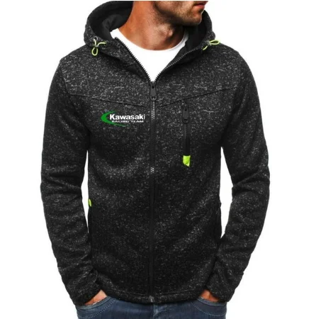 Брендовые зимние Мотокросс гоночная мотоциклетная одежда kawasaki пуловер с рыцарем пальто Kawasaki кошачьих ушек; повседневные толстовки с капюшоном
