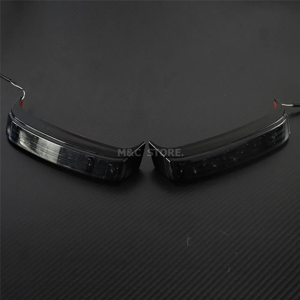 Saddlebag Housing Tail Run Brake Turn Light Lamp LED Lens&Brake Tail Light For Harley Touring Road King Electra Road Glide