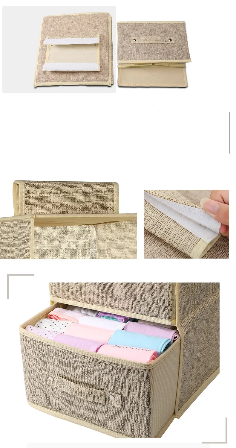 Hanging Wardrobe Organizer Bag Drawer Storage Box for Clothes Underwear Sock Bra