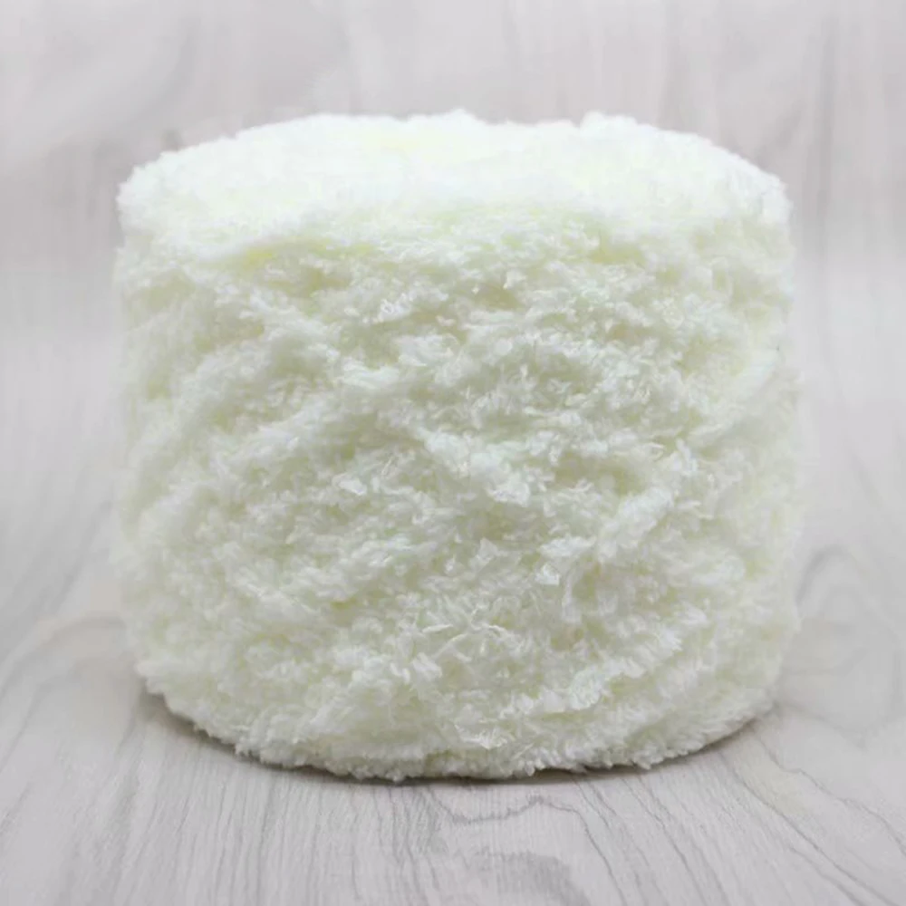 100 г теплая и мягкая натуральная ручная тканая шерсть 3PLY коралловый кашемир Плюшевые Пушистые пряжа тканевая лента шерстяная шапка пряжа Новинка - Цвет: 2