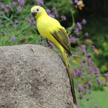 

Colorful Fake Parrots Artificial Birds Model Outdoor Home Garden Lawn Tree Decor