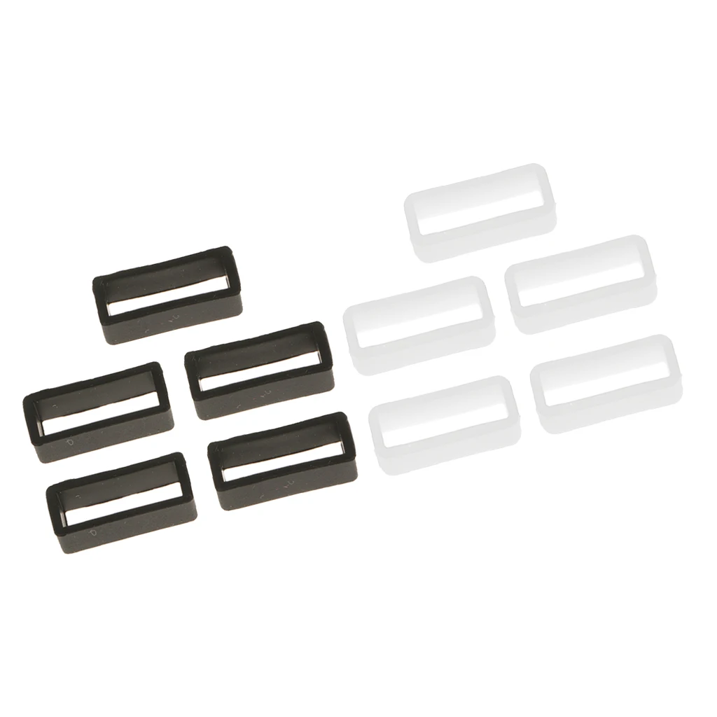 10pcs 20mm Rubber Silicone Watch Band Strap Loops Keepers Fastener 10pcs 20mm Rubber Silicone Watch Band Strap Loops Keepers Fastener
