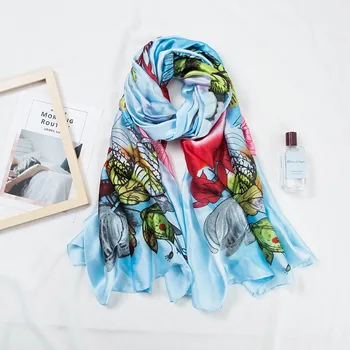 

2020 New 180*90 Women Scarf Lady's Scarves Floral Print Long Shawl Scarf Wrap Spring Autumn Cape Hijab Muffler Soft Smooth Scarf