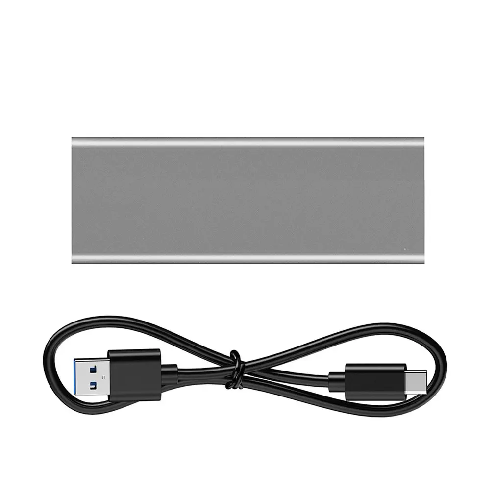 Твердотельный жесткий диск SSD коробка 6100-RTKM.2 NGFF PCI-e NVMe к USB3.1 корпус твердотельного жесткого диска адаптер коробка - Цвет: Gray