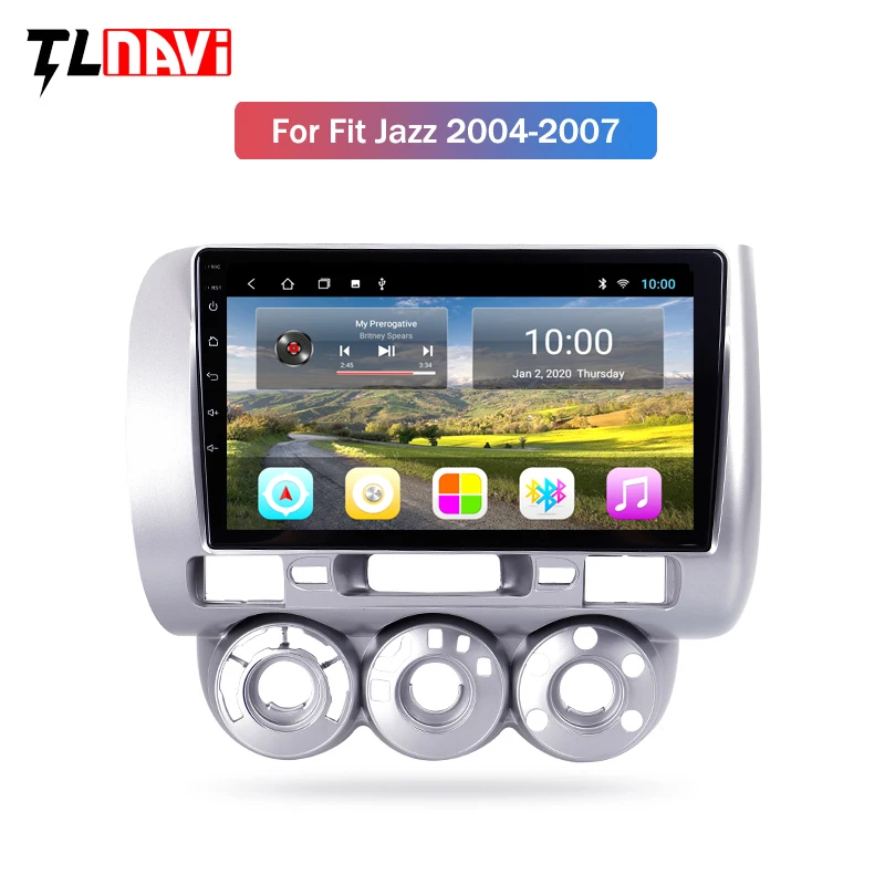 2G RAM 9 inch Android 9 Car DVD Multimedia Player GPS For honda Fit jazz 2004 2005 2006 2007 audio car radio stereo navigation