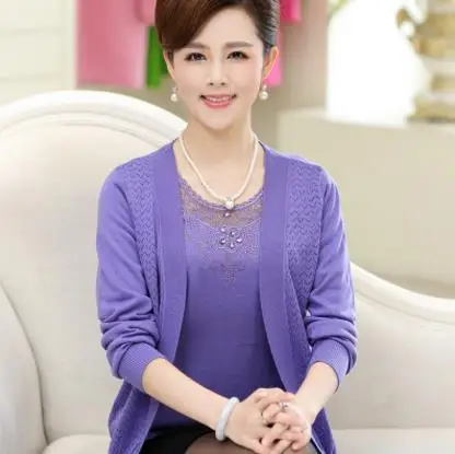 Весна пончо feminino blusa трикотаж трикотажный женский купальный костюм больших размеров, Женские Длинные рукава костюм с кардиганом Топы S257