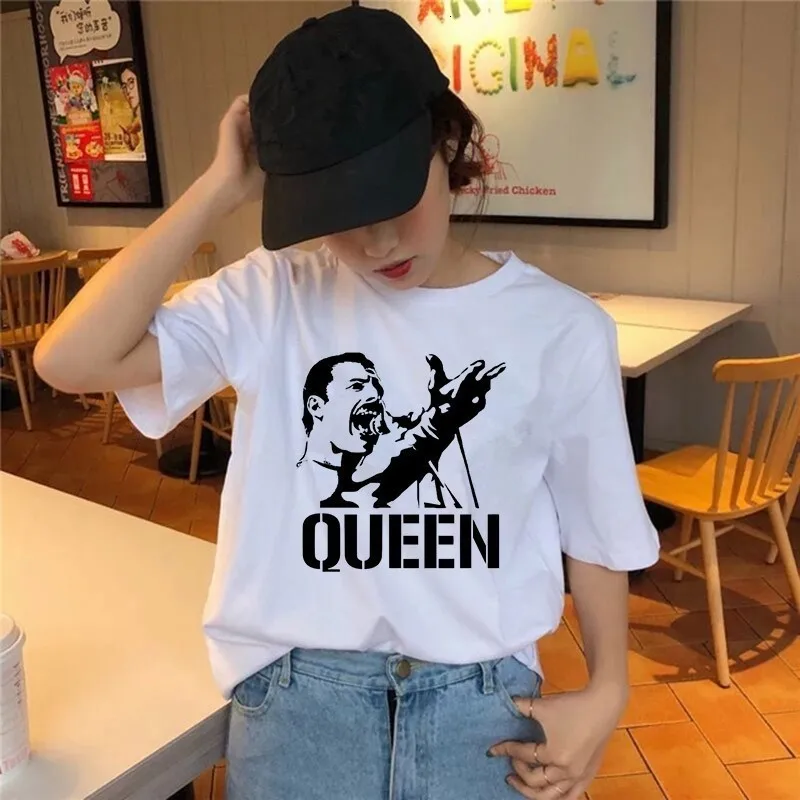 Freddie Mercury T Shirt The Queen Band Rock T-Shirt Women Hip Hop Casual Tshirts Harajuku Female Top Tee Shirts Streetwear - Цвет: 15