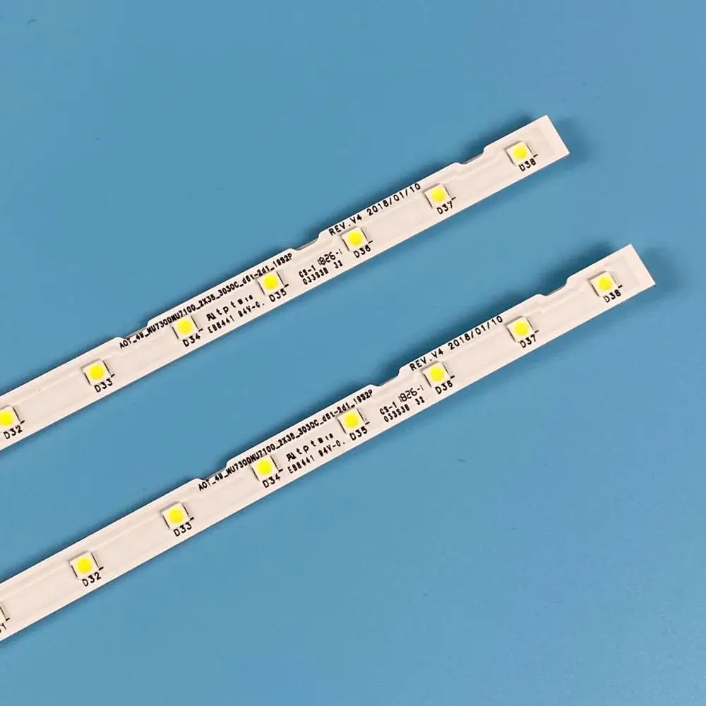Tira de Retroiluminação Led para Samsung Ue49nu7105 Ue49nu7670u Ue49nu7302k Ue49nu7300w Ue49nu7670u Ue49nu7502u Ue49nu7105k - Imagem 3