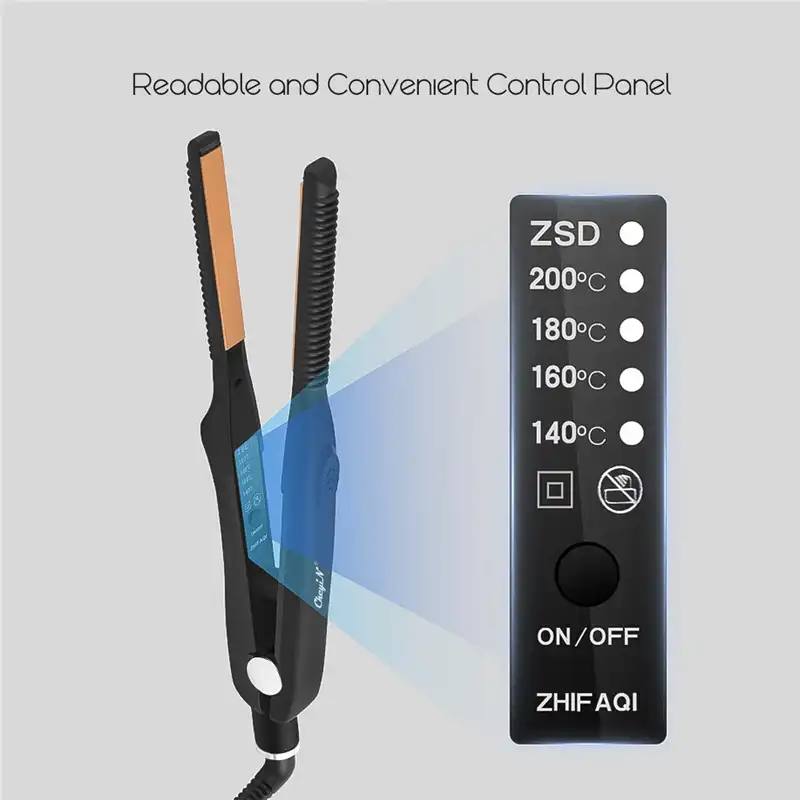 Ultra Thin Hair Straightener Curler Professional Ceramic Flat Iron