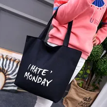 Женская сумка для покупок, сумка-тоут с принтом букв, Экологичная Холщовая Сумка, Экологичная сумка bolsas ecologicas reutilizables 12C