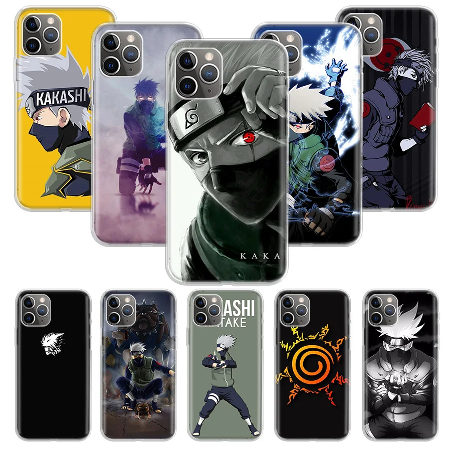 Чехол Наруто Какаши для Apple iphone 11 12 Mini Pro XS Max XR X 7 8 6 6S Plus 5 5S SE 10 десять Подарочный