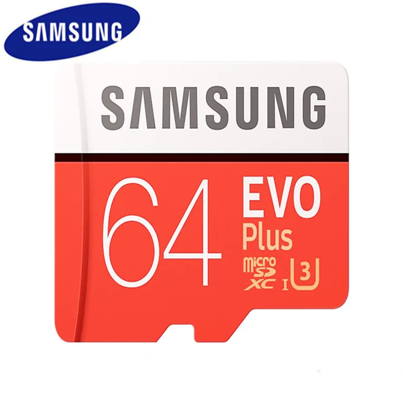 64GB Samsung Evo Plus Micro Sd Card 64 Гб Sdhc/Sdxc Класс Evo+ класс 10 C10 Uhs Tf карты Модуль памяти Transflash карты памяти Microsd карта - Емкость: 64GB