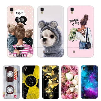 

Soft TPU Silicone Case For LG X Power Case Cute Cartoon Floral Pattern Back Cover For LG X Power K220 K220DS Phone Case 5.3"