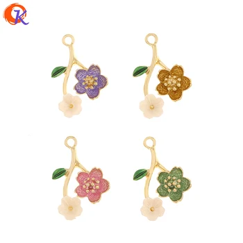 

Cordial Design 50Pcs 19*29MM Jewelry Accessories/Charms/Paint Effect/Flower Shape/Hand Made/Earring Findings/DIY Making/Pendant