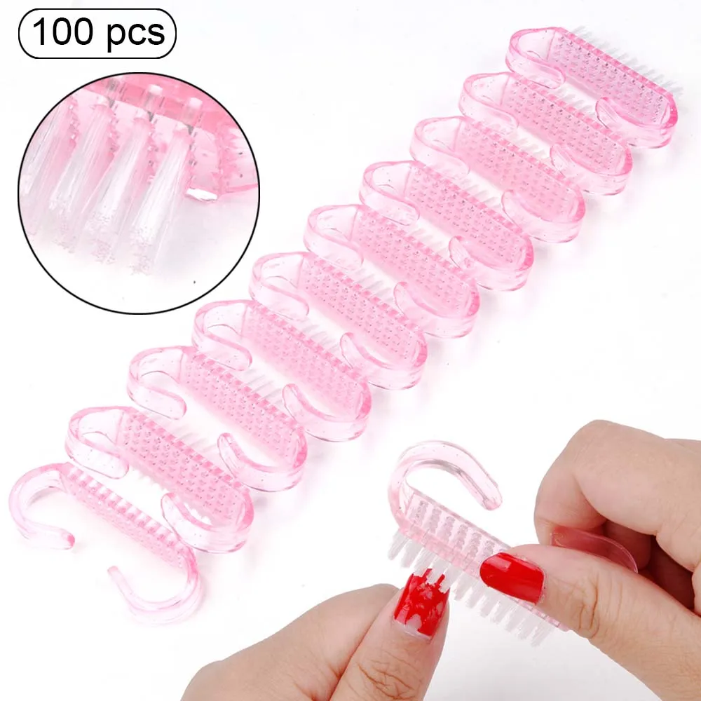 Cleaning Nail Brush Nail Art Uv Gel Remove Manicure Pedicure Tool