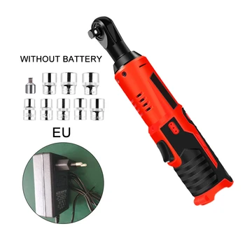 

12V Rechargeable Sockets Electric Ratchet Wrench Kit With Charger Adapter Tools