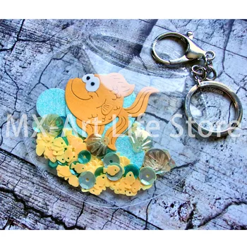 

2020 Fish Tank with Goldfish Metal Cutting Dies Marine Life Stencil for DIY Scrapbooking Card Decorative