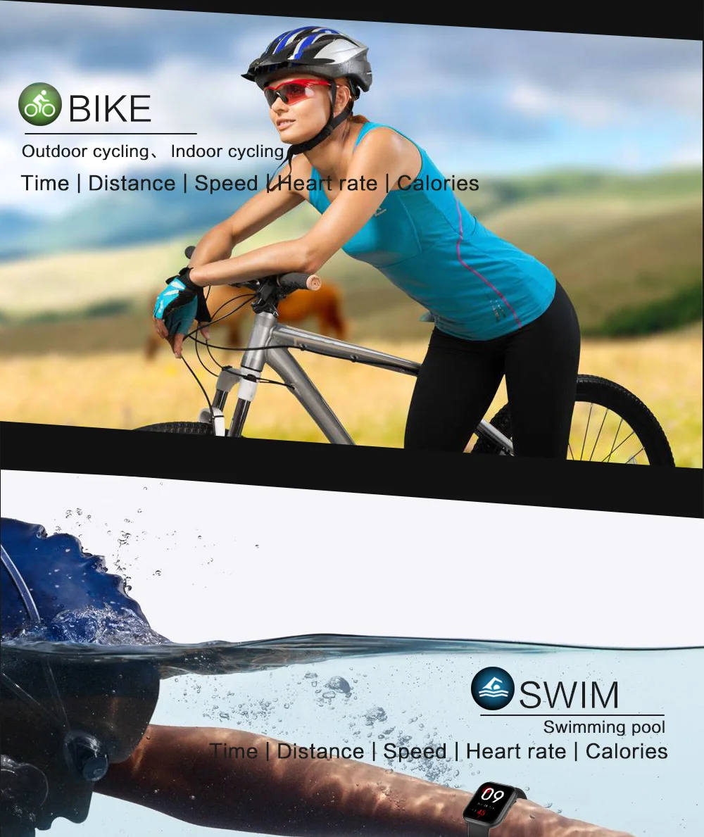 2021 New 1.69 Inch Smart Watch Men'S Sports Fitness Tracker Alarm Clock Heart Rate Sleep Monitoring Smartwatch Android Women