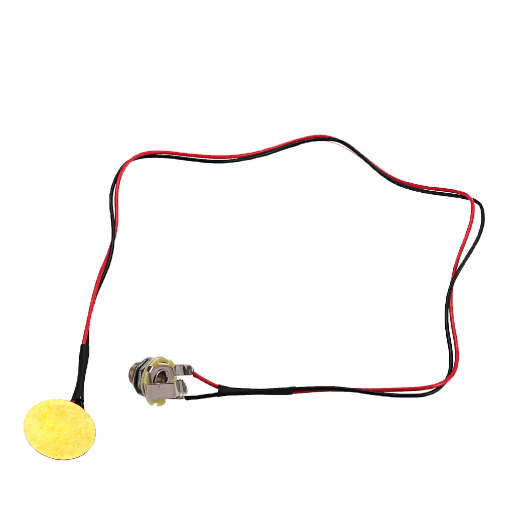 Pre-wired Piezo Pickup Drum Trigger Transducer for Cigar Box Guitar Replacement