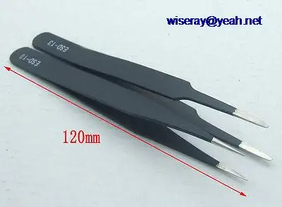 

DHL/EMS 100PCS IC SMD SMT Jewelry Non-magnetic Stainless Steel Tweezers Craft Plier Tools-A7
