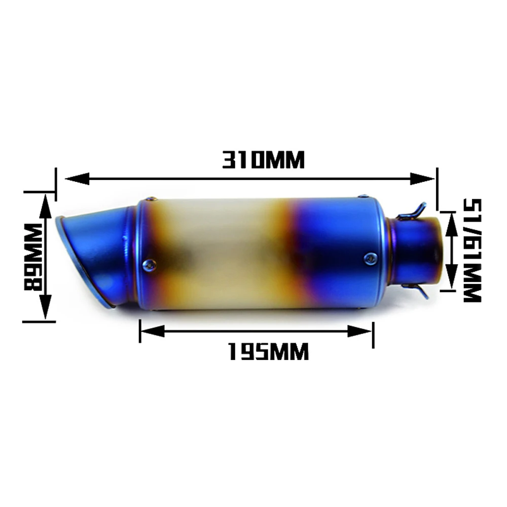 Выхлопной глушитель для мотоцикла SC Racing Project Z750 Z900 Tmax 500 GSXR 750 MT07 NMAX 125 Z800 G310GS LTZ