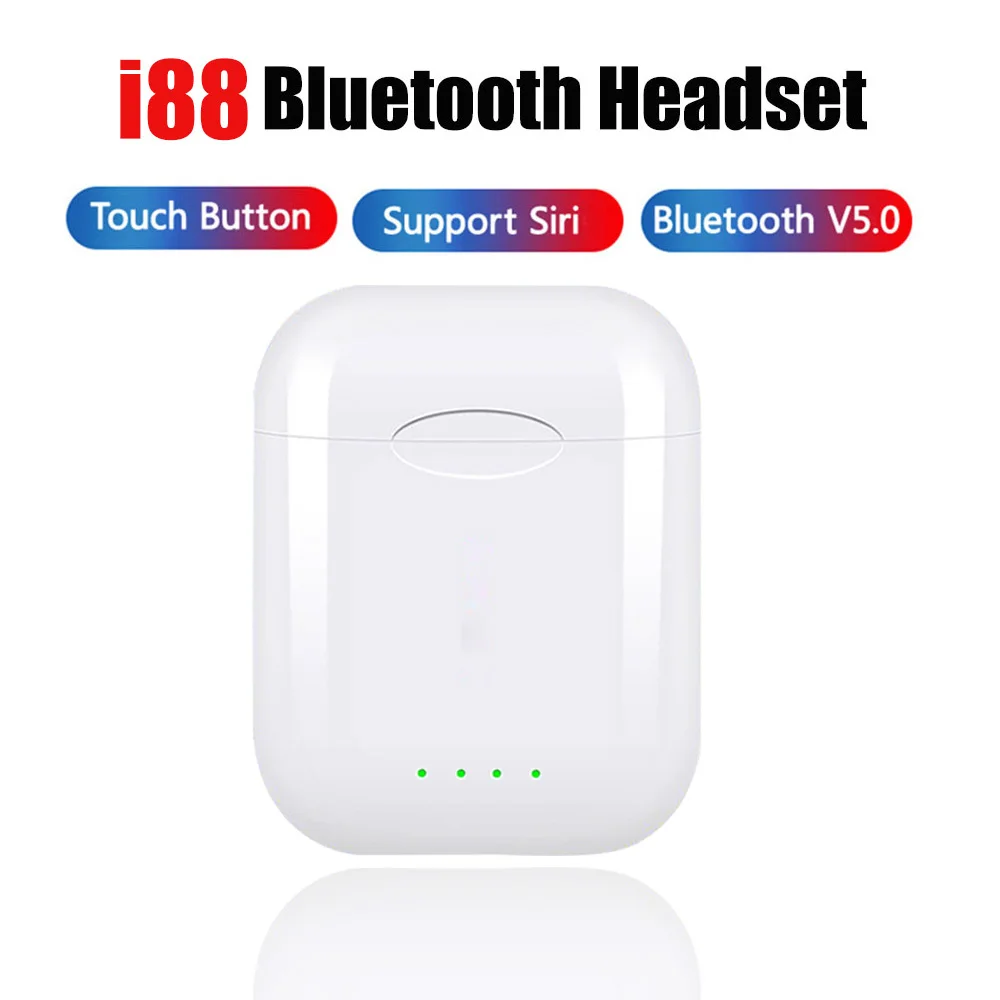 R$58.29 30% de desconto|Para o transporte da gota i88 tws controle de toque fones de ouvido bluetooth 5.0 com indicador carregamento powerbank para telefones-in Fones de ouvido from Eletrônicos on AliExpress 