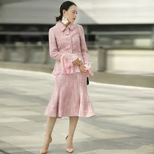 Индивидуальные Одежда для женщин Роскошные принцесса цветочные аппликации куртки и платье русалки костюмы высокого класса 2 шт. комплекты ручной работы