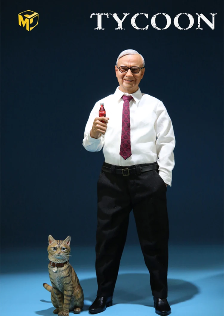Модель MCC022 для коллекции, 1/6, полный набор, Мужская Кредитная фигурка магната Баффета, модель куклы для фанатов, подарки