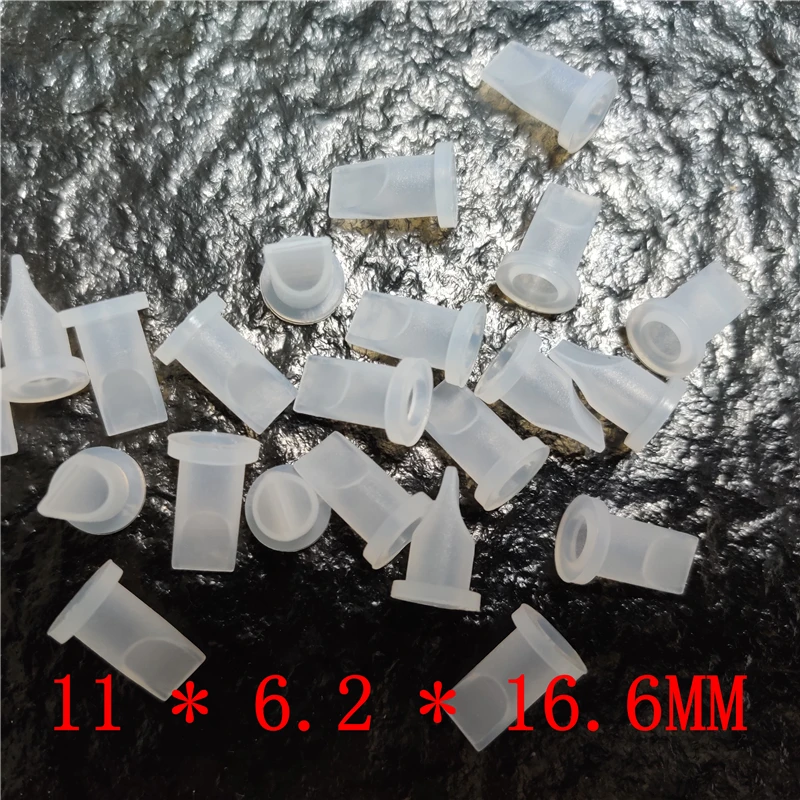 100PCS 11 * 6.2 * 16.6MM Food Grade Silicone Duckbill Valve Breast Pump Check Valve Coffee Machine Check