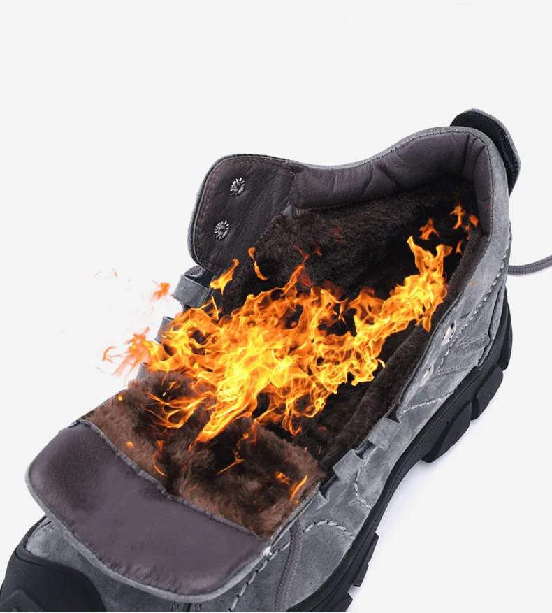 JACKSHIBO/Мужская рабочая обувь из натуральной кожи; зимняя обувь со стальным носком; неубиваемая обувь для работы; мужская обувь