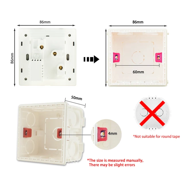 Avoir Wall Light Switch General Standard EU UK FR Sockets And Button Switches White Glass Panel Avoir Wall Light Switch General Standard EU UK FR Sockets And Button Switches White Glass Panel Electrical Outlets With USB Plug