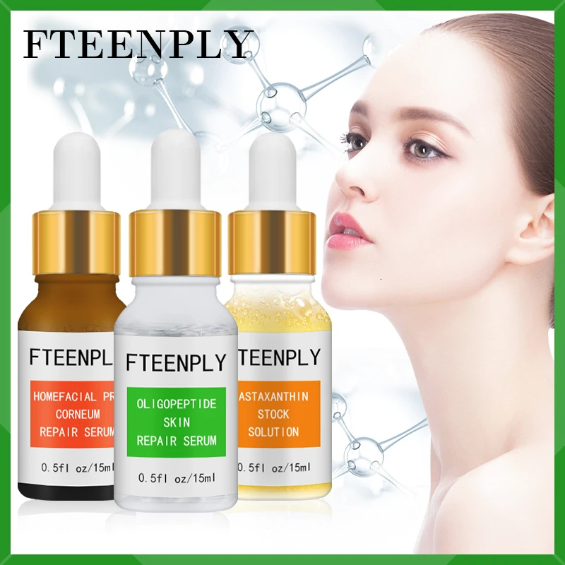 

3PCS FTEENPLY Facial Repair Whitening Serum Hyaluronic Acid Moisturizing Skin Care Anti Wrinkle Sunburn Essence Lifting Firming
